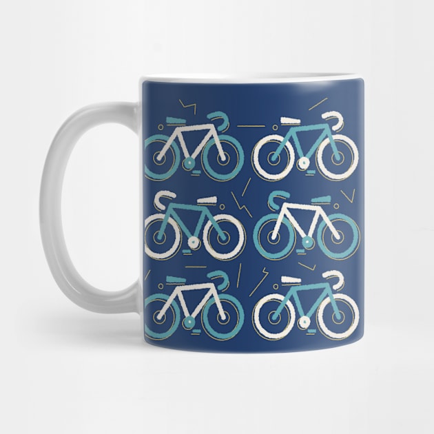 Cute Retro Bicycle Art // Cycling Lover by SLAG_Creative